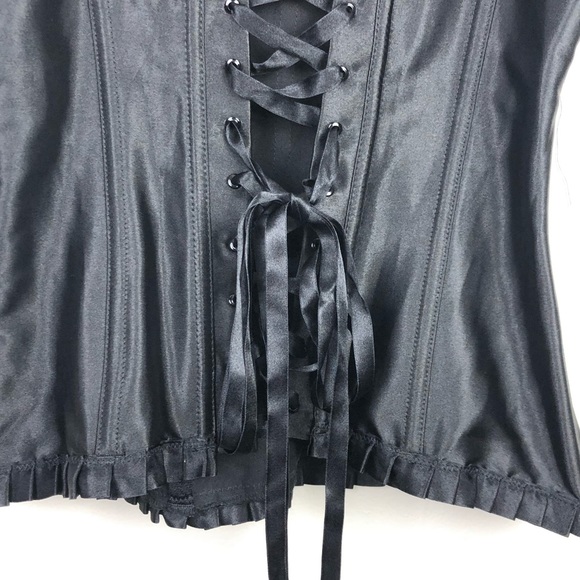 Fredericks Of Hollywood Black and Red Corset Top - Picture 6 of 7